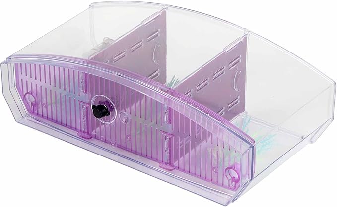 Yctze LED Acrylic Aquarium Breeding Box and Kit - Ideal for Betta Fish, Dual and Mini Aquarium Environment