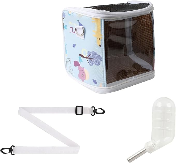 Portable Bird Carry Bag Bird Carriers with Water Feeder and Ventilation Systems Travel Accessories for Small Animals