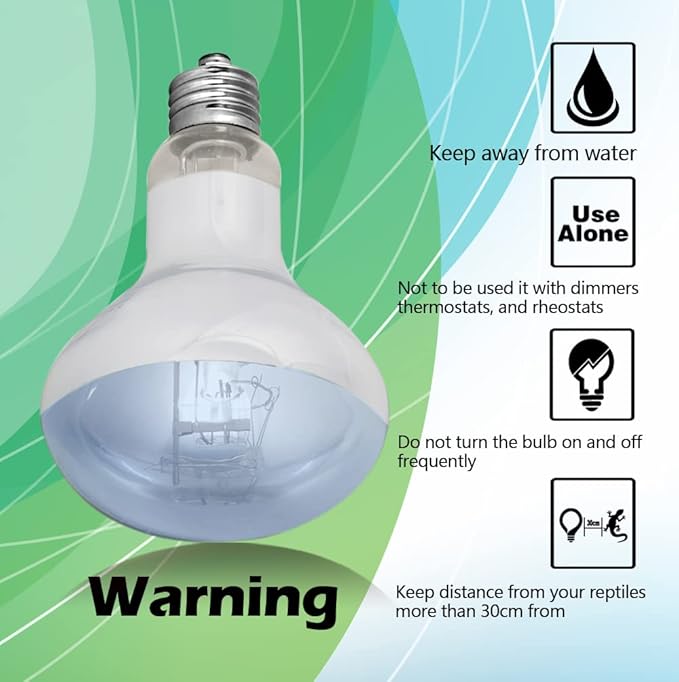 Reptile Heat Lamp 75W 2 Pack,UVA Basking Light Heat Lamp Bulbs,Natural Daylight Terrarium Heat Lamps for Bearded Dragon,Turtle,Tortoise,Lizard,Snake,Gecko,Chicken with Temperature Strips