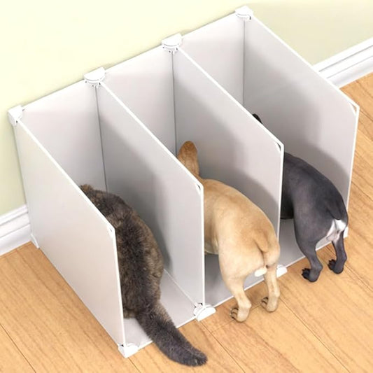 Indoor cat Restaurant/Feeding Area， Multi-cat Feeding Station， Cat Feeding Enclosure ，Shared Feeding Area for Multiple Cats,Adjustable