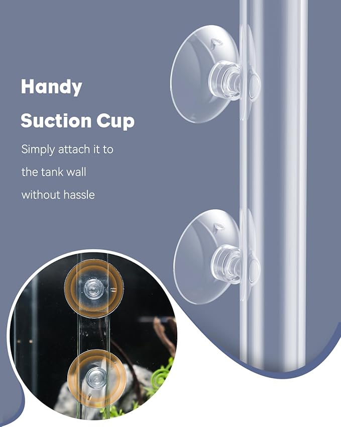 Pawfly Aquarium Fish Shrimp Feeder Feeding Dish Set Clear Glass Tube with Food Bowl/Tray Fish Tank Supplies with 2 Suction Cups