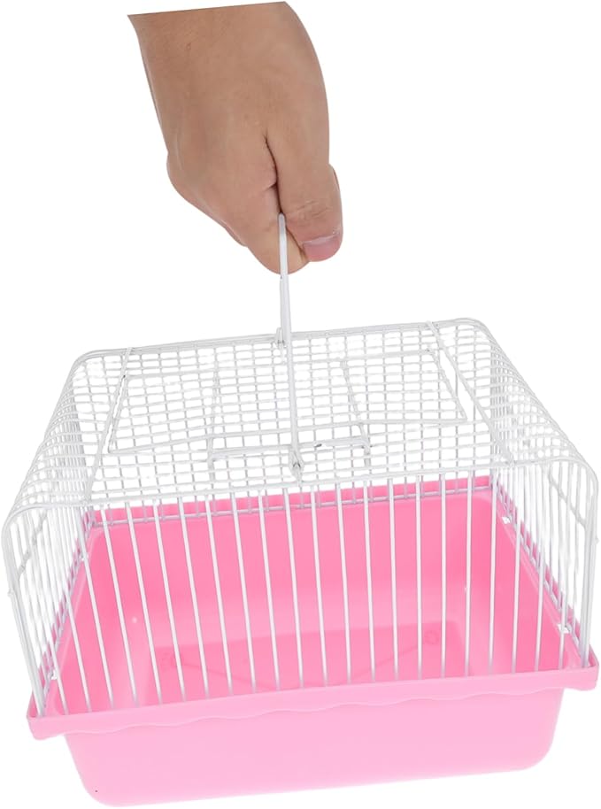 Toyvian Portable Bird Travel Cage for Lovebirds Parakeets Small Animals Lightweight Bird Carrier Comfortable Habitat for Indoor Travel Use