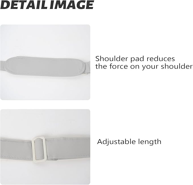 Pet Carrier Shoulder Strap - Lightweight and Comfortable Pet Carrier Accessory for Easy Travel - Reduces The Burden of Carrying Your Pet (Grey)