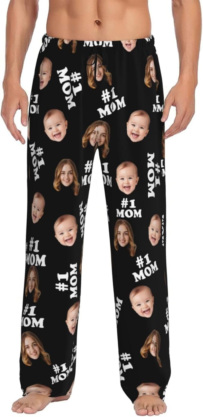 Personalized Pajama Pants For Men Women Custom Pajama Pants With Face Custom Face Pajamas Funny Customized Gifts