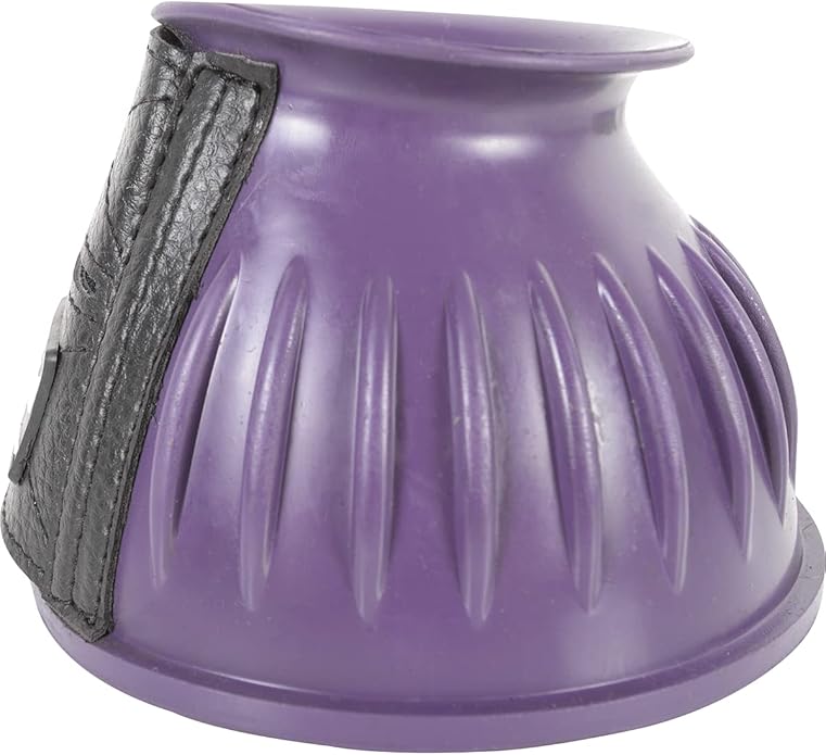 Cashel Company Rubber Horse Bell Boots Purple M