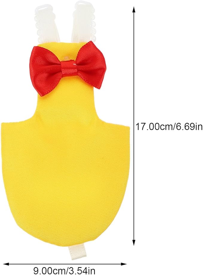 NUOBESTY Lightweight Parrot Diaper Flight Suit Comfortable Bird Clothes for Parakeets Cockatiels Conures Training Harness Prevent Messy Accidents Stylish Yellow