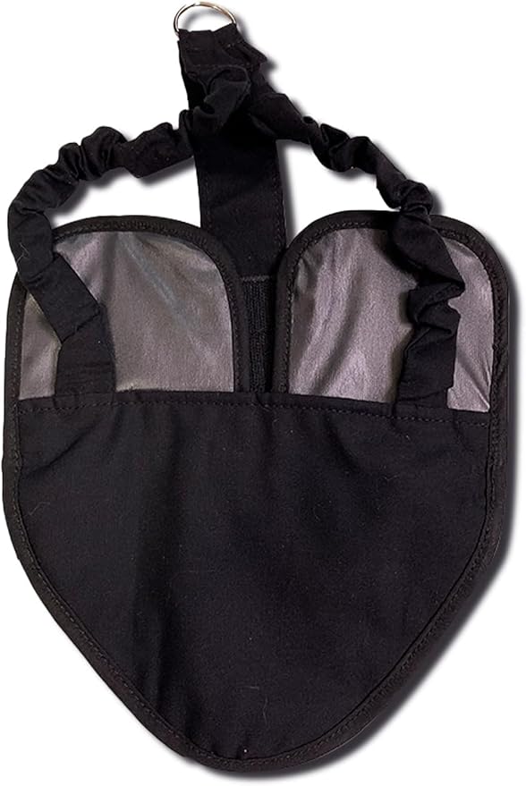Hen Holster Bird Diaper, Wrap Around - for Hens, Roosters, Ducks, Geese, Leak-Proof Design, Comfortable Fleece Strap Bird Harness with Sewn-in Liner, Secure Hook and Loop Closure - S/M, Black