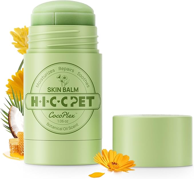 HICC PET Skin Balm for Dogs & Cats – Soothes Itching and Irritation Skin & Prevents Infection, Hypoallergenic Dog Moisturizer for Dry Itchy Skin, Hot Spot & Skin IrritationTreatment - 1.06oz