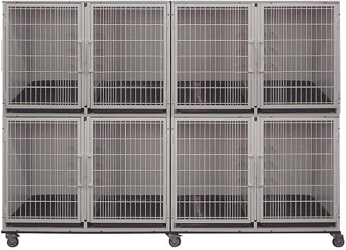 4 or 8 Unit Modular Powder Coated Cage Bank Kit