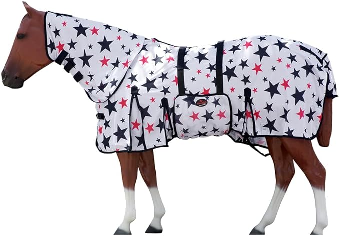HILASON Horse Fly Sheet - Summer Spring UV Protection Mesh Bug Mosquito FlySheet for Horses | Fly-Sheet