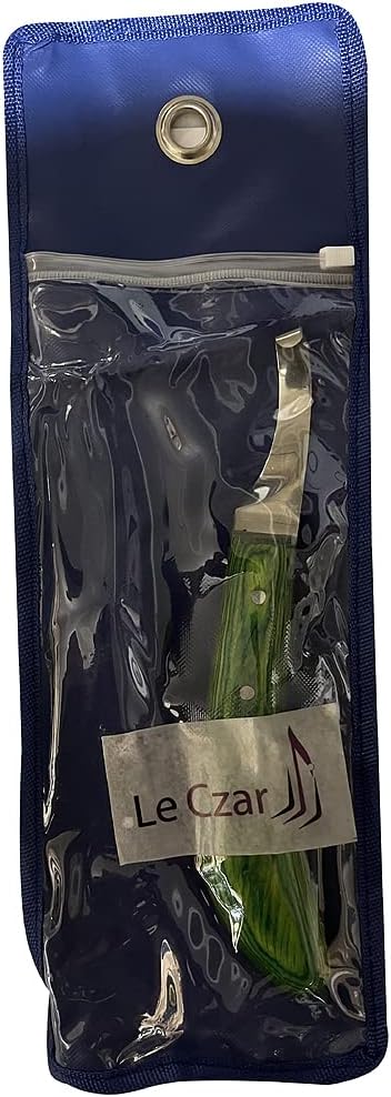 LeCzar Precision Farrier Tools Super Sharp Hoof Knife | Right-Handed Knives, Hoof Knife with Wooden Handle