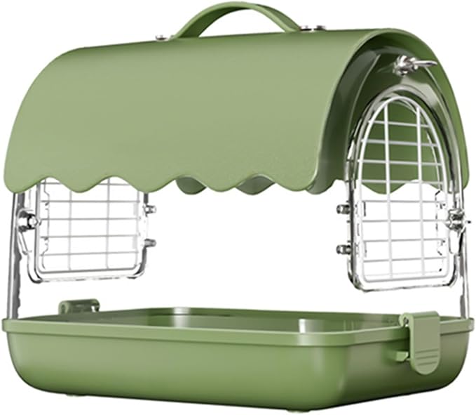 Standing Flight Parakeets Cage Set Large Bird Carriers Panoramic View Bird Cage for Outdoor Use