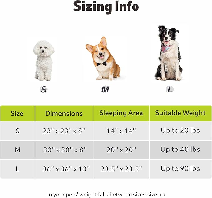 MIXJOY Dog Beds Large Sized Dogs, Washable Dogs Bed with Removable Cover, Cozy Donut Dog Ded Fluffy Plush Faux Fur Pet Bed with Anti-Slip Bottom, 36"x36"x10", Beige
