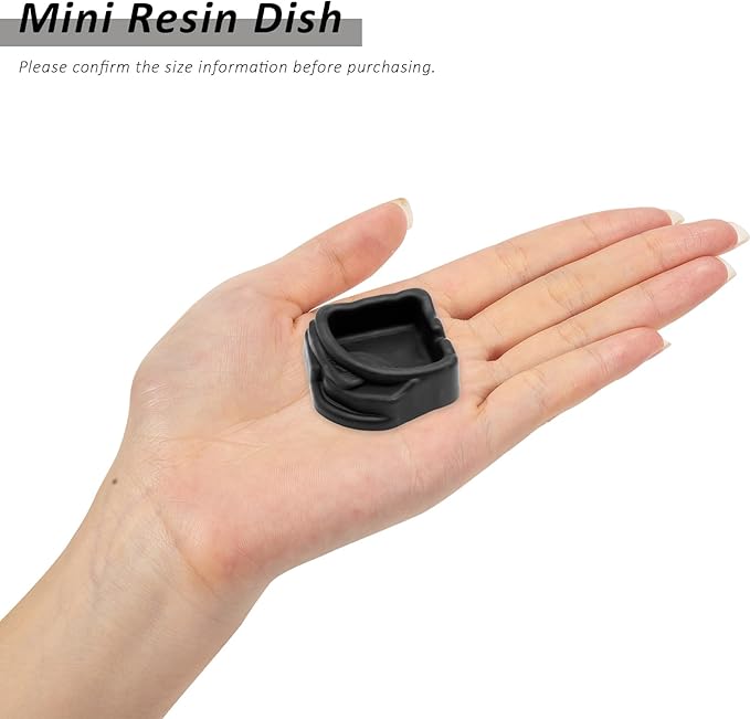 6 Pack Spider Micro Water Bowls, Mini Resin Dish for Tarantula, Spider, Millipede and Tiny Reptiles, Food/Water Dish for Enclosure Accessories(1.65" D, 0.59" H)