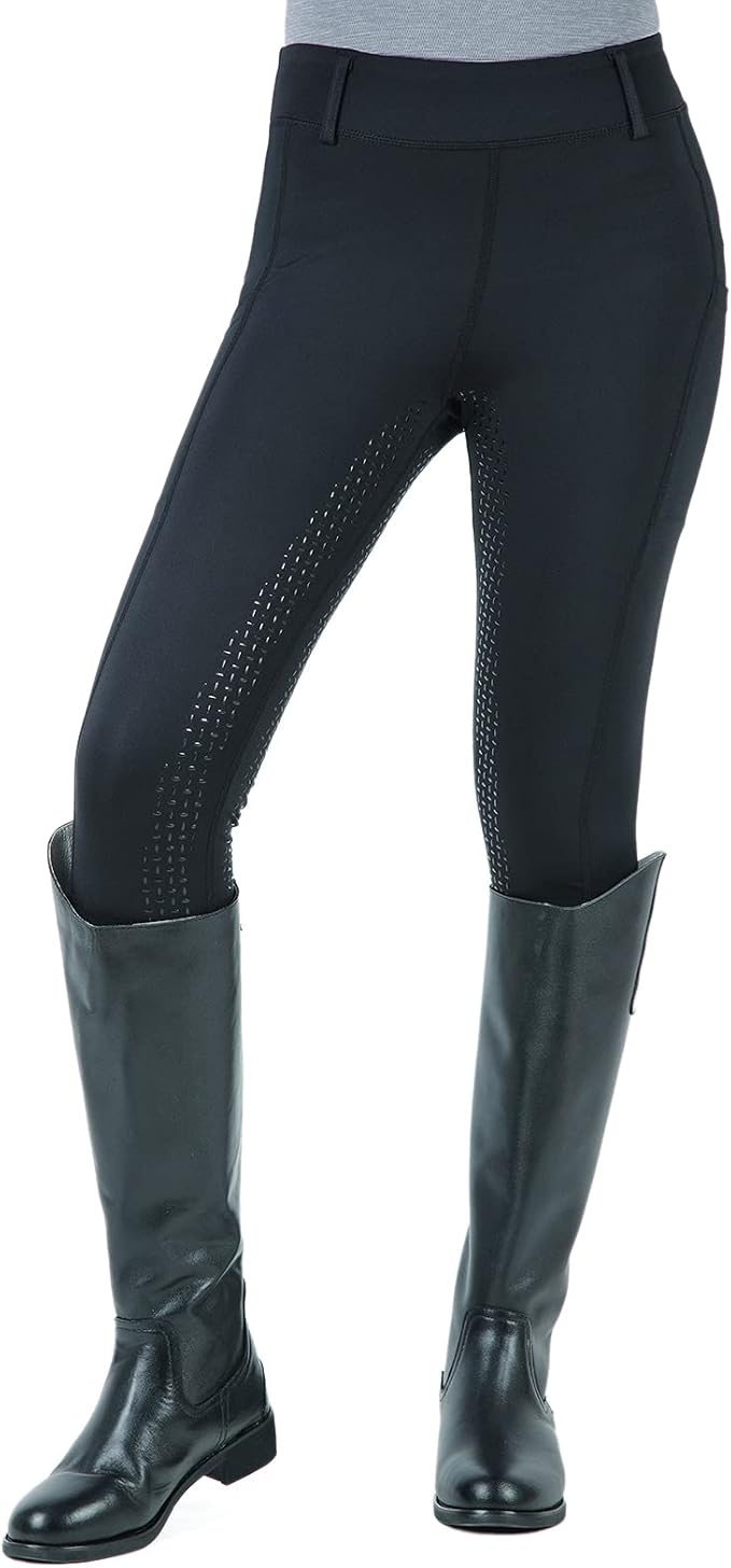 beroy Horse Riding -Pants Women Equestrian-Breeches - Ladies Training Horseback Riding Tights Full Seat Silicone Pockets