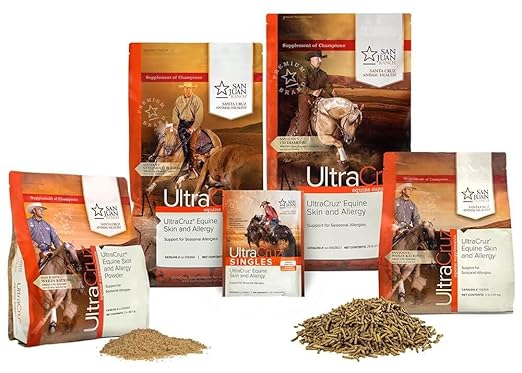 UltraCruz-sc-363203 Equine Skin and Allergy Supplement for Horses, 2 lb, Powder (82 Day Supply)