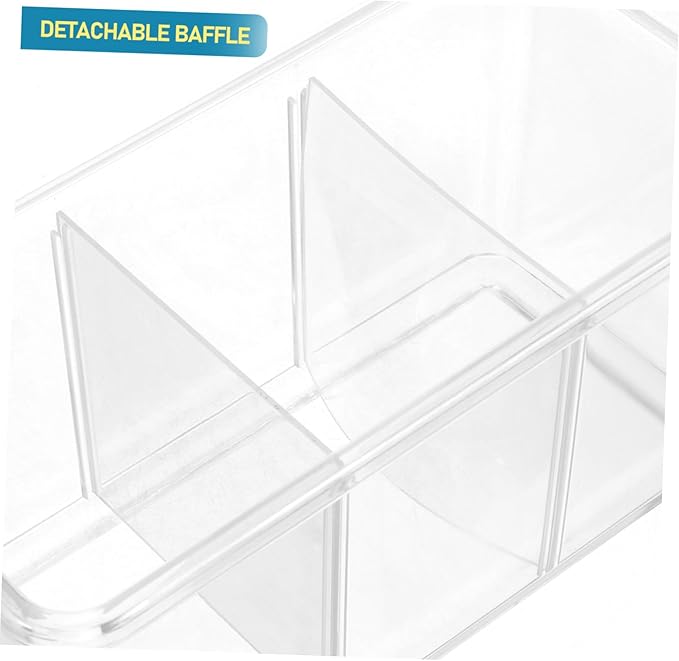 VOSAREA Transparent Fish Breeding Box with Compartment Dividers Fish Isolation Tank for Betta Shrimp Easy to Clean Portable Design Safe Material Increases Survival Rate