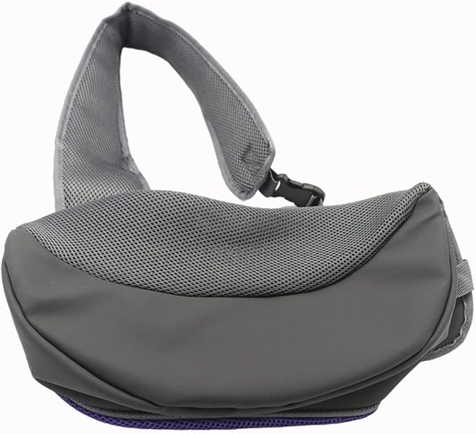Pet Dog Sling Carrier, Breathable Mesh Portable Travel Safe Pet Sling Shoulder Bag Carrier with Adjustable Non-Slip Shoulder Strap for Small Dogs Cats Puppy (Large, Pink)