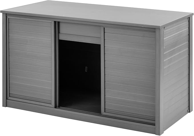 New Age Pet ECOFLEX Large Reptile Enclosure with Matching Cabinet Stand Set in Grey