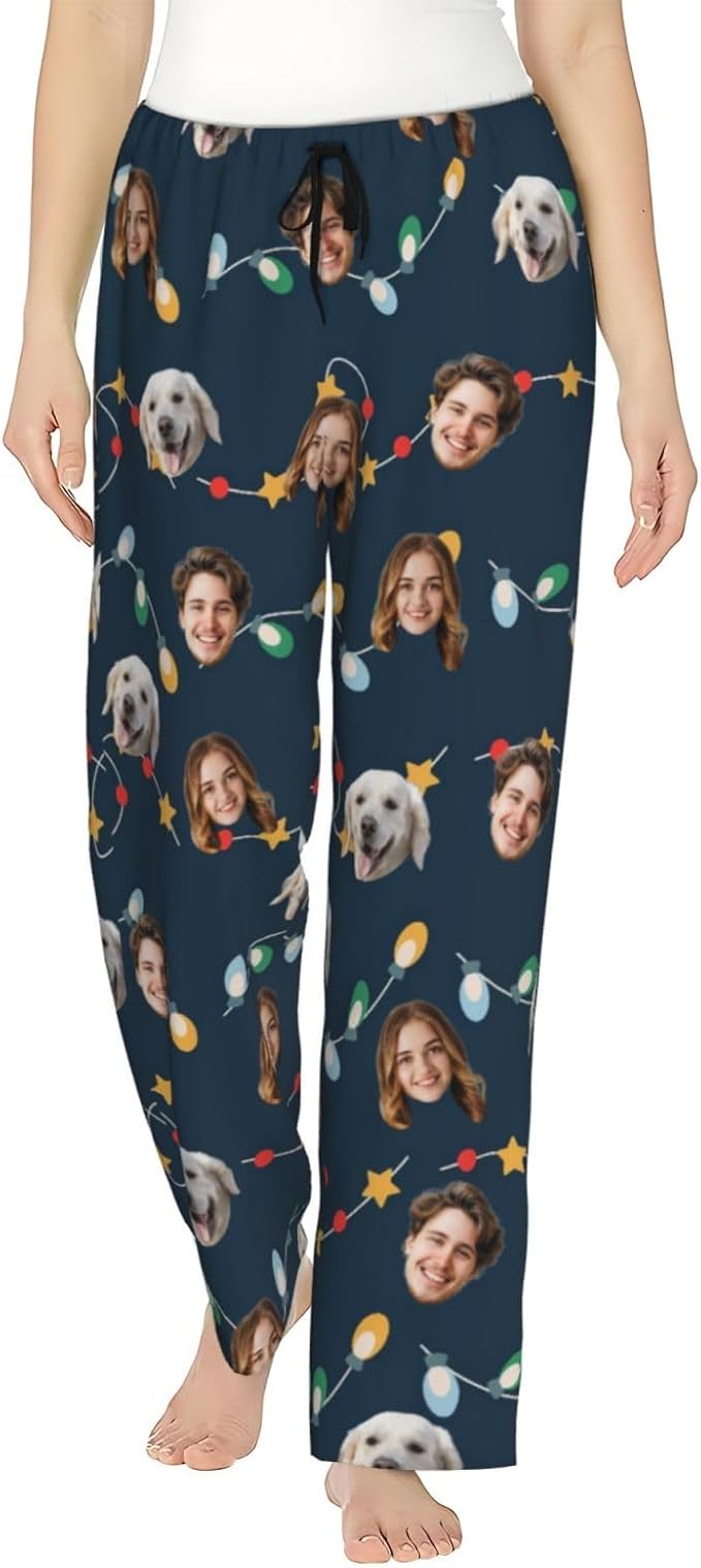 Personalized Pajama Pants For Men Women Custom Pajama Pants With Face Custom Face Pajamas Funny Customized Gifts