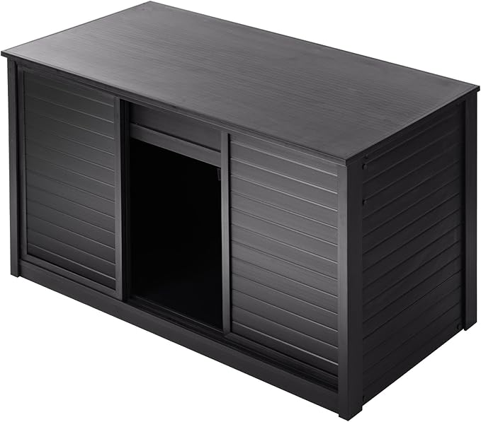 New Age Pet ECOFLEX Large Reptile Enclosure with Matching Cabinet Stand Set in Black