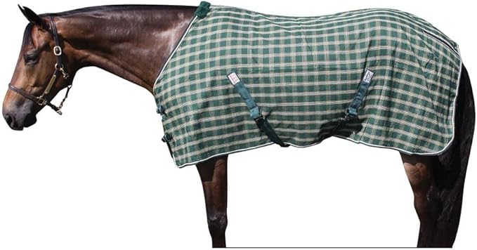 Dura-Tech Ripstop Poly Plaid Horse Stable Sheet | High Durability | Full Coverage | Multi-Purpose Use | Comfort-Enhanced | Superior Fit