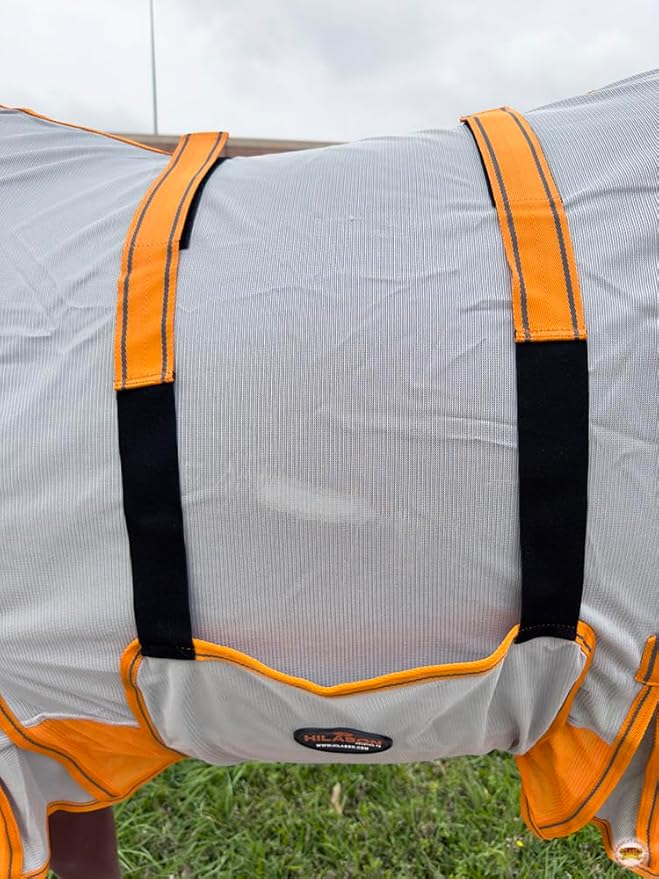 HILASON Horse Fly Sheet - Summer Spring UV Protection Mesh Bug Mosquito FlySheet for Horses | Fly-Sheet