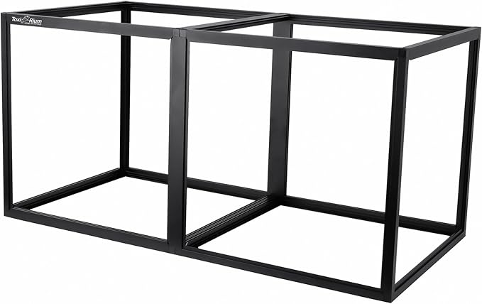 Enclosure Stand 48x24inch for Off-Floor Placement and Stunning Display-Elevate Your Reptile's Home 24 inches Height(Black)