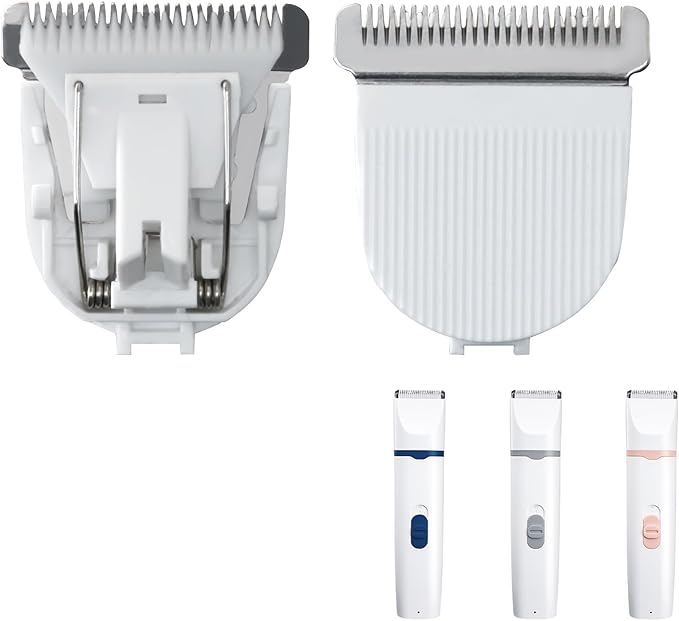 KIKETECH Dog Clippers Blade for Grooming, Replacable Safe & Sharp, 304 Stainless Steel and Ceramic, Blade Width 1.25" Compatible with Masagotti Dog Hair Clippers Kit, 2 Packs