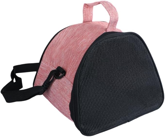 Ibluelover Hamster Carrier Bag Breathable Small Animals Travel Handbag Adjustable Outdoor Carrying Pouch for Guinea Pig Bunny Hedgehogs Bird