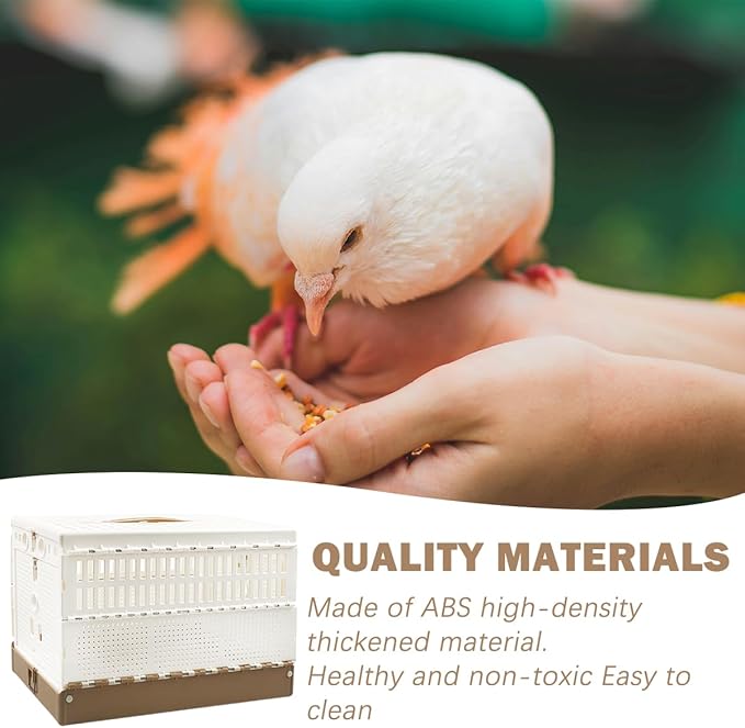 Collapsible Bird Cage Plastic Bird Cage Portable Birds Cages Outdoor Small Birds Cages Suitable for Pigeons Parrots fledglings The Best Choice for Birds to Play and Race Training
