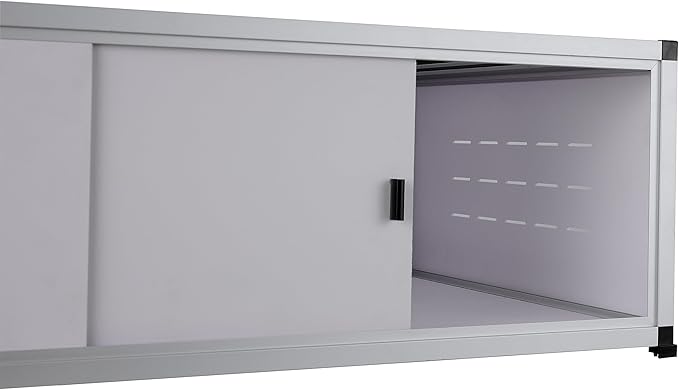 Versatile PVC Reptile Cabinet with Acrylic/PVC Door Options - Large Reptile Terrarium 48 * 24 * 12 inch Ideal for Snake Cage or Multi-Functional Enclosure (12-Inches Height)