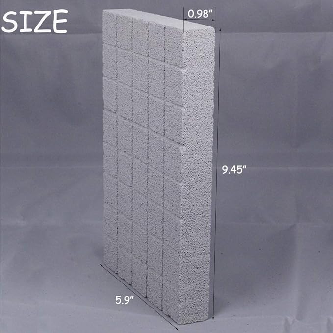 Hamiledyi Rabbit Scratch Foot Pads Bunny Grinding Claw Pad 2 PCS Natural Small Animal Hamster Lava Stone for Teeth Grinding Rabbit Scratching pad Chew Toy for Guinea Pig Rat Gerbil Chinchilla Hedgehog
