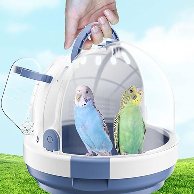 Bird House, Portable Clear Bird Parrots Transport Cage Window Carrier Bag Breathable Bird Carrier Travel Bag