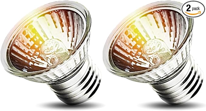 75W UVA UVB Bulbs, Light Turtle Heat Lamp for Reptiles and Amphibian Tanks, Terrariums and Cages, Fit E26 Heat Reptile Lamp,Works with Various Lamp Fixtures 2-Pack