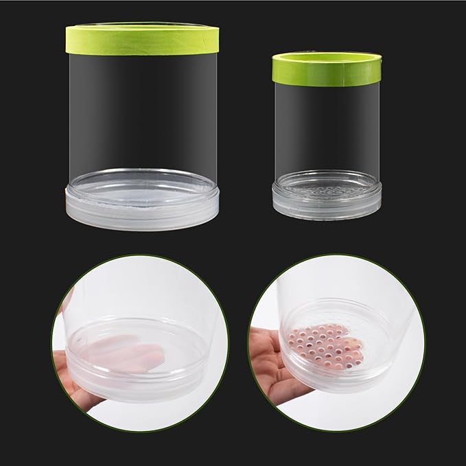 Breeder Box for Fish Tank, Plastic Floating Adjustable Mesh Isolation Hatchery Incubator Aquarium Divider for Small Baby Fish, Betta, Shrimp, Clownfish, Guppy (Green, Large)