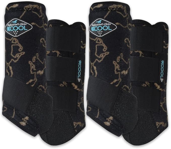 Professional's Choice 2XCOOL Sports Medicine Horse Boots | Protective & Breathable Design for Ultimate Comfort, Durability & Cooling in Active Horses | 2 Pack