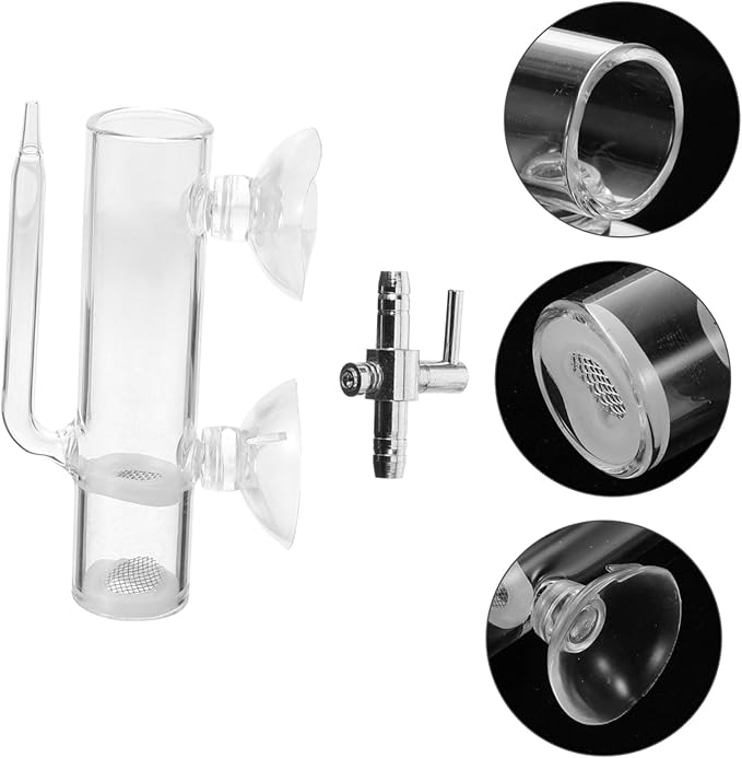 VOSAREA 1set Glass Shrimp Hatchery Box Suction Incubator for Brine Shrimp Eggs Fish Breeder Container with Isolation Design Easy to Clean for Aquatic Farming