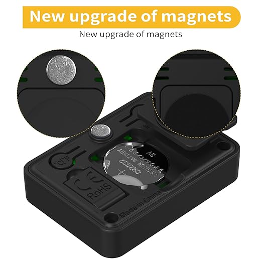 4PCS Mini Digital Hygrometer and Thermometer,Reptile Thermometer with Magnetic & Tablestand, Indoor Temperature and Humidity Meter Gauge for Humidors Greenhouse Garden Cellar Closet Guitar Case