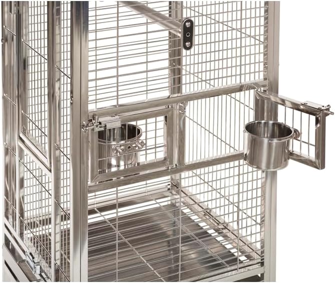 Maykoosh Bird Cage with PlaytopSpacious Parrot HabitatDurable Metal & Wood