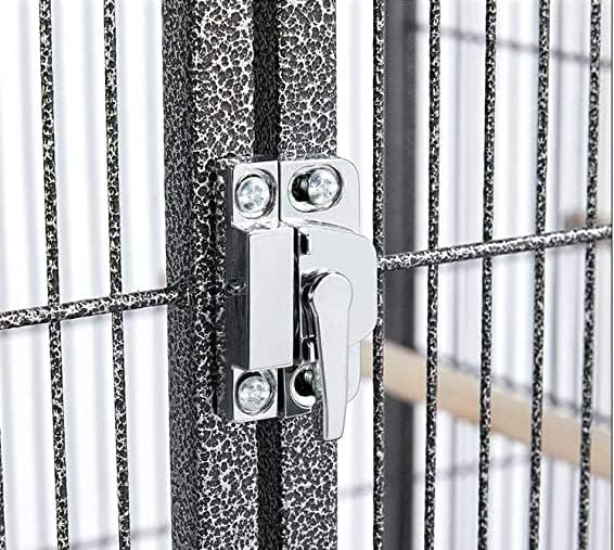 Extra Large Double Ladders Open Play Top Wrought Iron Bird Parrot Parakeet Finch Macaw Cockatoo Cage, Include Seed Guard and Toy Hook 39.5" L x 30.5" W x 67" H
