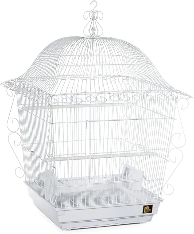 Maykoosh Nordic Haven Scrollwork Bird Cage with Intricate Design, Durable Metal Construction, Spacious Interior