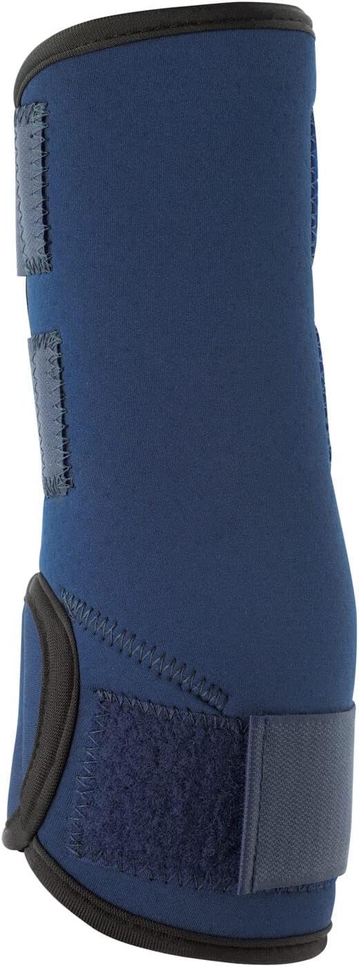 HORZE Brushing Splint Boots for Horses (Pair) - Durable Neoprene, Secure Closure, Lightweight - Blue - L