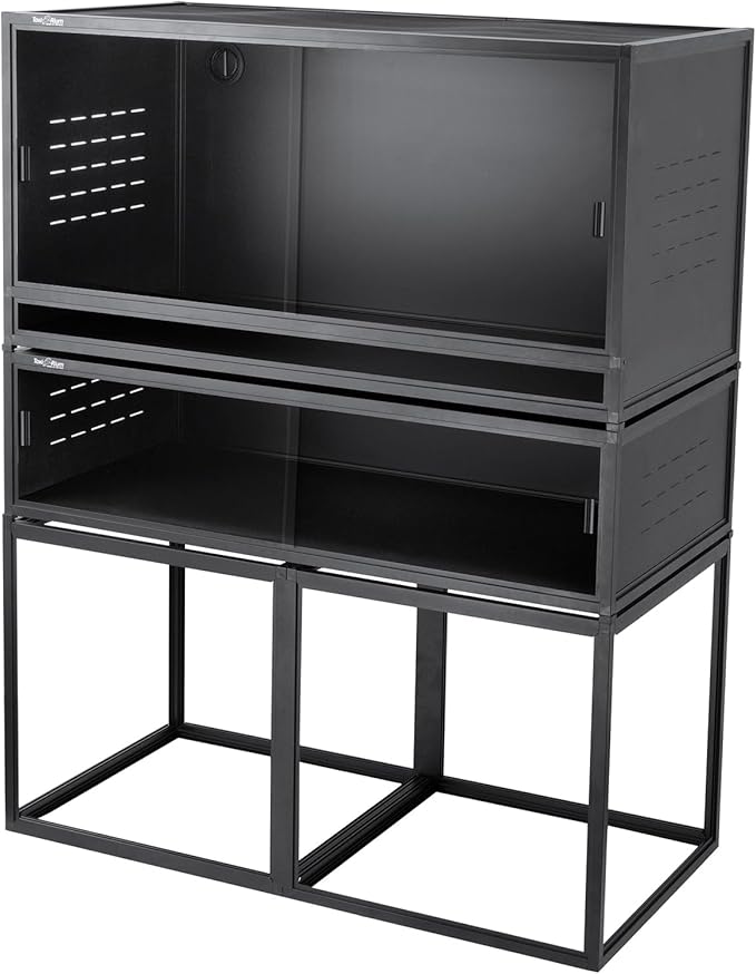 Enclosure Stand 48x24inch for Off-Floor Placement and Stunning Display-Elevate Your Reptile's Home 24 inches Height(Black)