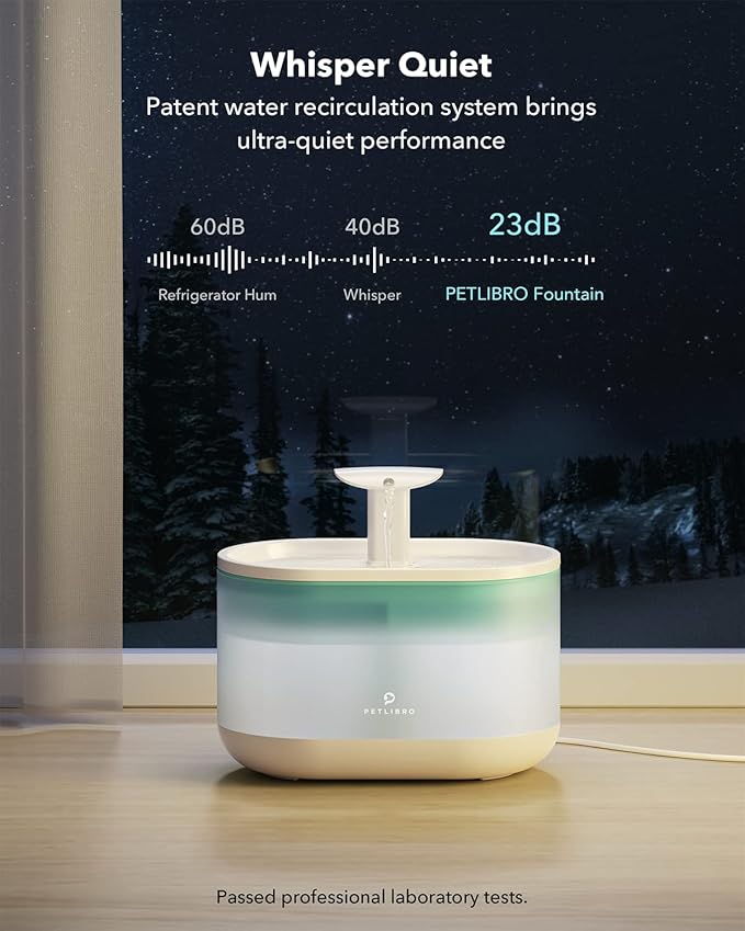 PETLIBRO 5G WiFi Cat Feeder with Camera, 2-Way Audio, Low Food & Blockage Sensor, Motion & Sound Alerts + Cat Water Fountain 71fl oz/2.1L with Two Flow Modes, Visible Water Level, 4 Large Filters