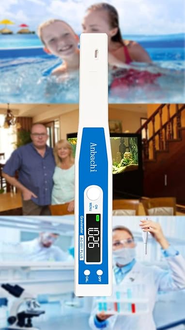 Saltwater Meter Salinity Meter Digital Water Tester Hydrometer Ideal for Hydroponics Aquarium Fish Pond Aquaculture High Accuracy Pen Type Meter Specific Gravity(SG) Salinity and Temperature 3 in 1