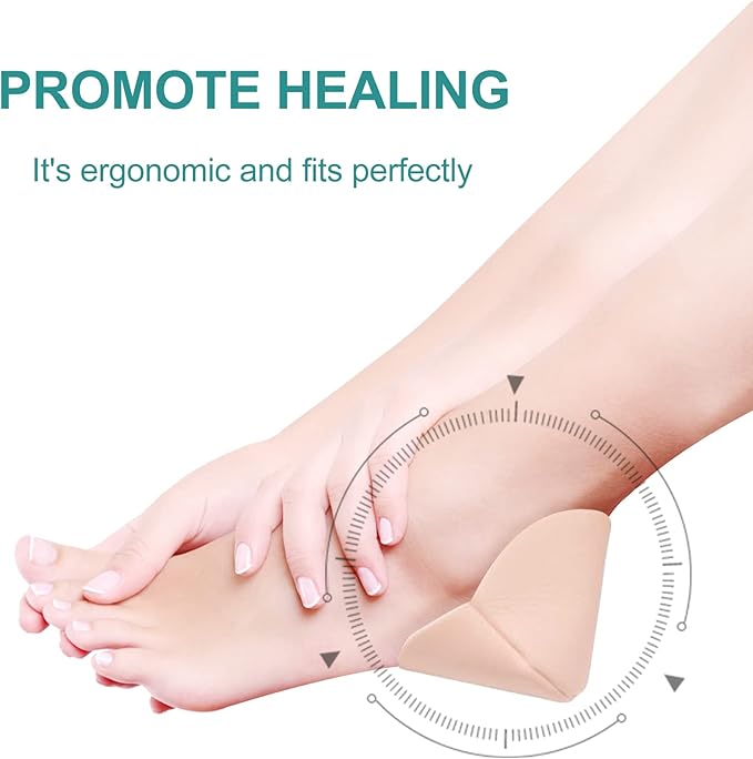 Dimora Heel Foam Dressing, Non-Adhesive Hydrophilic Pads, Highly Absorbent 5.5 x 4 in Pack of 5 Waterproof Dressing for Wound Care