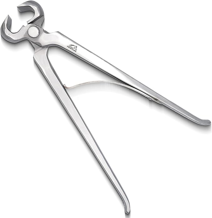 Equine Care Spring-Loaded Hoof Nippers – Chrome Vanadium Steel Farrier Tools | 10″ & 12″ Hoof Trimmers with Ergonomic Grip for Foals, Ponies, Miniature Horses, Donkeys, Goats & Livestock (12 inch)