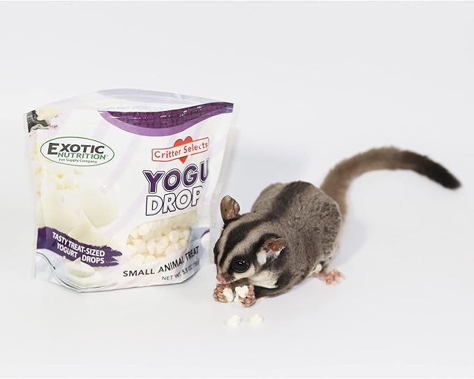 Yogu Drops (14 oz.) - All Natural Healthy Yogurt Treat - for Sugar Gliders, Prairie Dogs, Monkeys, Squirrels, Guinea Pigs, Rabbits, Chinchillas, Rats, Marmosets, Degus & Other Small Pets
