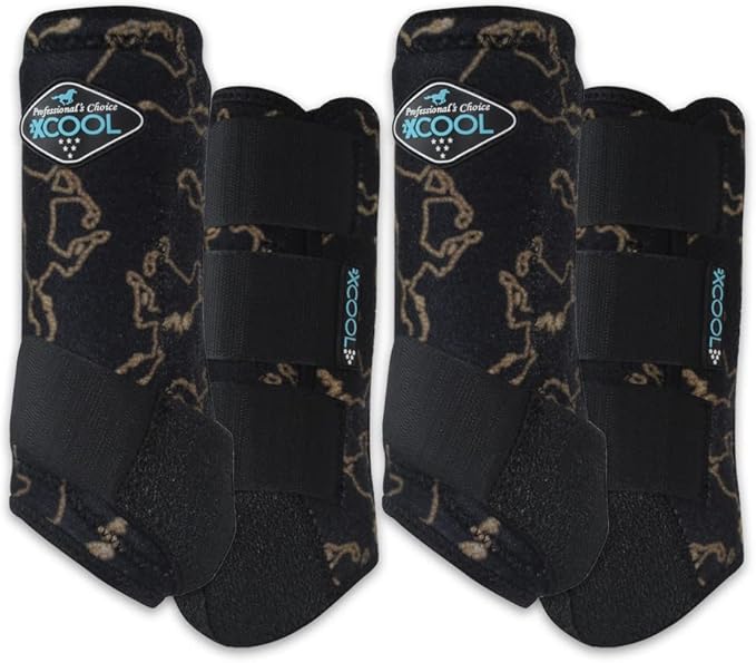Professional's Choice 2XCOOL Sports Medicine Horse Boots | Protective & Breathable Design for Ultimate Comfort, Durability & Cooling in Active Horses | 2 Pack
